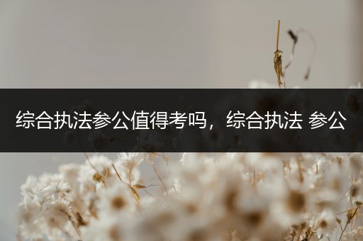 综合执法参公值得考吗，综合执法 参公