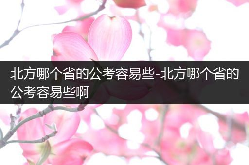 北方哪个省的公考容易些-北方哪个省的公考容易些啊