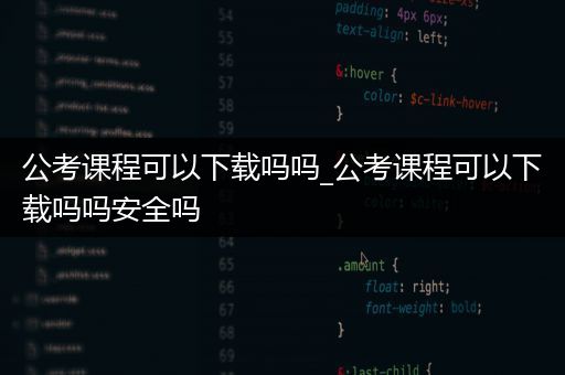 公考课程可以下载吗吗_公考课程可以下载吗吗安全吗