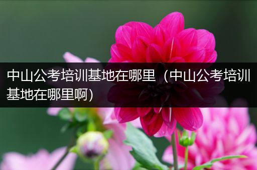 中山公考培训基地在哪里（中山公考培训基地在哪里啊）