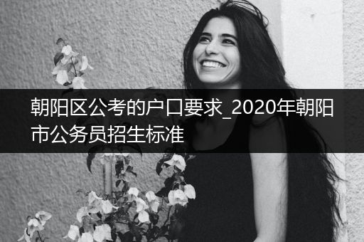 朝阳区公考的户口要求_2020年朝阳市公务员招生标准