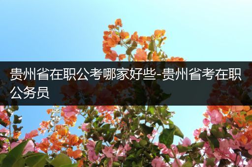 贵州省在职公考哪家好些-贵州省考在职公务员