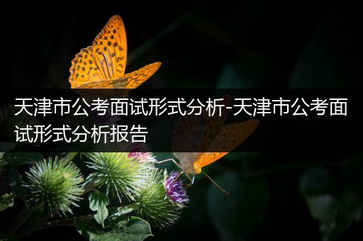 天津市公考面试形式分析-天津市公考面试形式分析报告