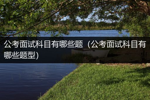 公考面试科目有哪些题（公考面试科目有哪些题型）
