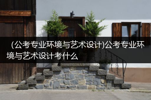 （公考专业环境与艺术设计)公考专业环境与艺术设计考什么