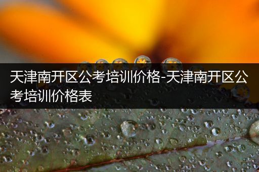 天津南开区公考培训价格-天津南开区公考培训价格表