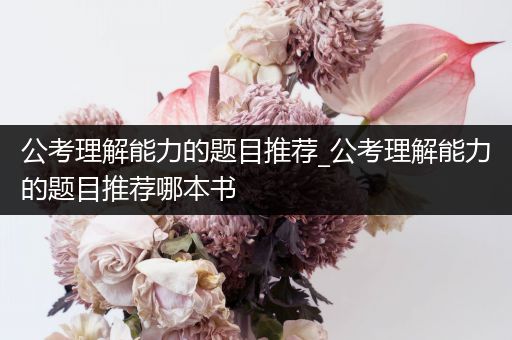 公考理解能力的题目推荐_公考理解能力的题目推荐哪本书