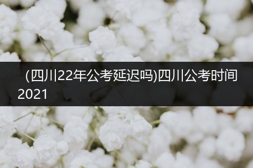 （四川22年公考延迟吗)四川公考时间2021