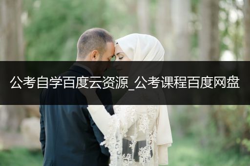 公考自学百度云资源_公考课程百度网盘
