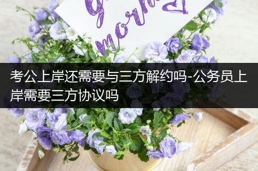 考公上岸还需要与三方解约吗-公务员上岸需要三方协议吗
