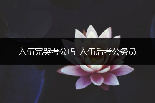 入伍完哭考公吗-入伍后考公务员
