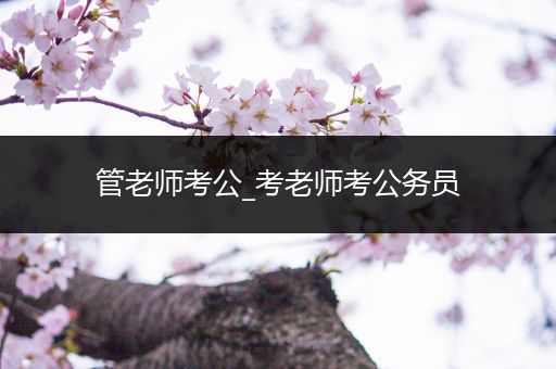 管老师考公_考老师考公务员