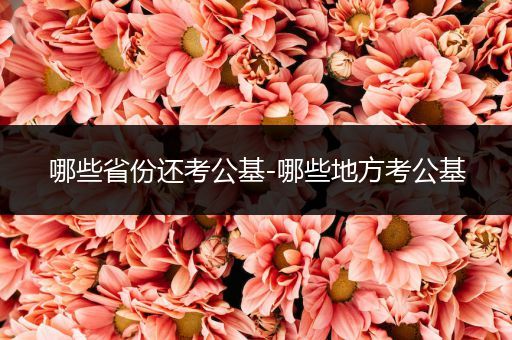 哪些省份还考公基-哪些地方考公基