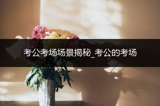考公考场场景揭秘_考公的考场