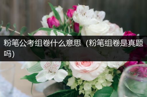 粉笔公考组卷什么意思（粉笔组卷是真题吗）
