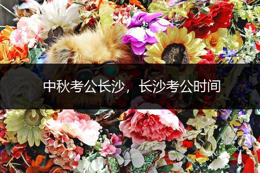 中秋考公长沙，长沙考公时间