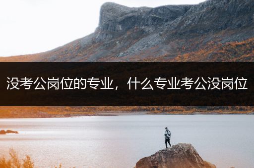 没考公岗位的专业，什么专业考公没岗位