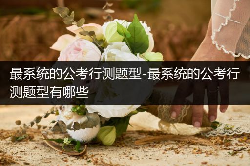 最系统的公考行测题型-最系统的公考行测题型有哪些