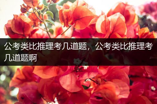 公考类比推理考几道题，公考类比推理考几道题啊