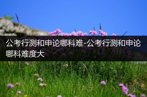 公考行测和申论哪科难-公考行测和申论哪科难度大