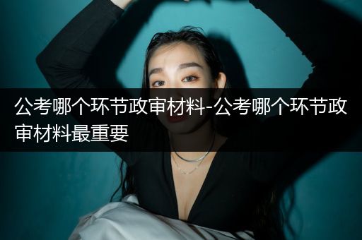 公考哪个环节政审材料-公考哪个环节政审材料最重要
