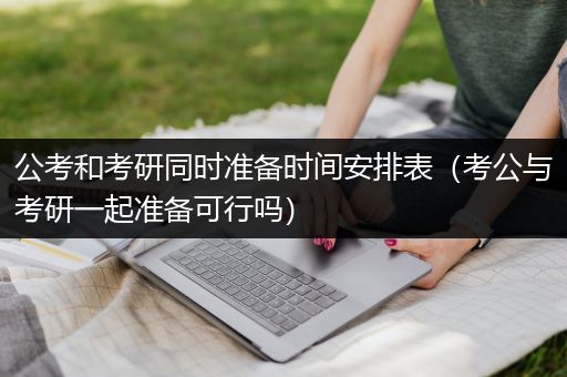 公考和考研同时准备时间安排表（考公与考研一起准备可行吗）