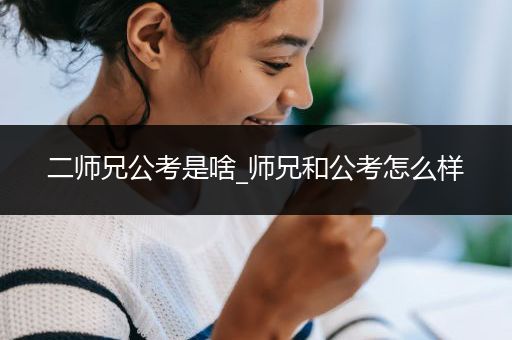 二师兄公考是啥_师兄和公考怎么样