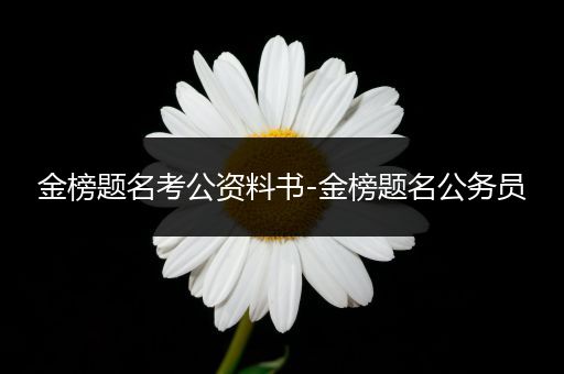 金榜题名考公资料书-金榜题名公务员