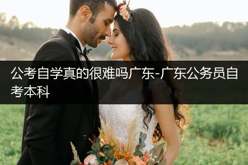 公考自学真的很难吗广东-广东公务员自考本科