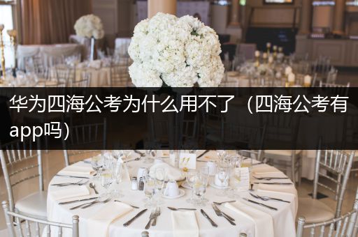 华为四海公考为什么用不了（四海公考有app吗）