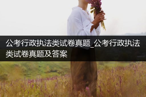 公考行政执法类试卷真题_公考行政执法类试卷真题及答案