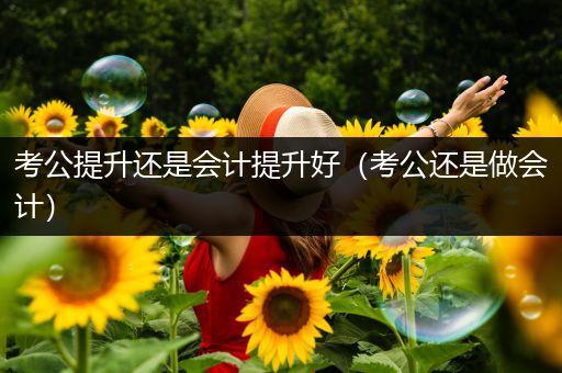 考公提升还是会计提升好（考公还是做会计）