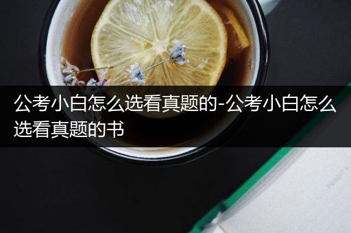 公考小白怎么选看真题的-公考小白怎么选看真题的书