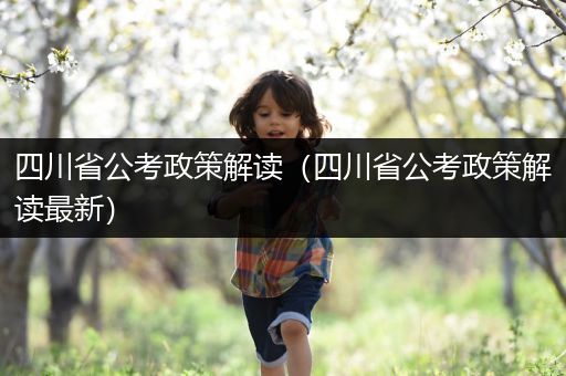 四川省公考政策解读（四川省公考政策解读最新）