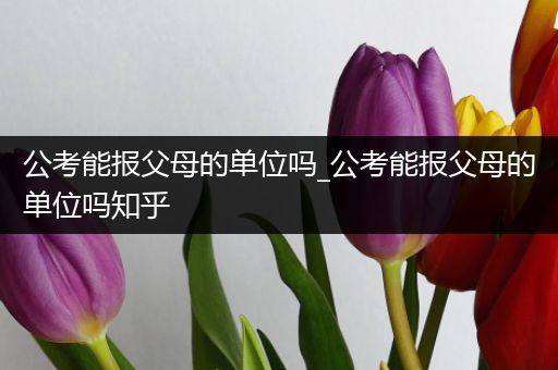 公考能报父母的单位吗_公考能报父母的单位吗知乎