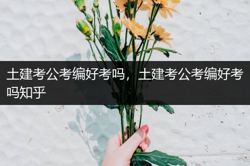 土建考公考编好考吗，土建考公考编好考吗知乎