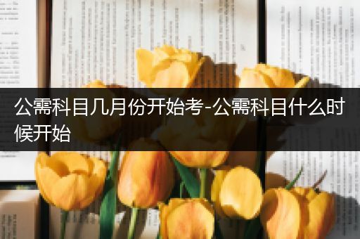 公需科目几月份开始考-公需科目什么时候开始