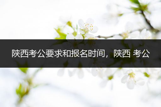 陕西考公要求和报名时间，陕西 考公
