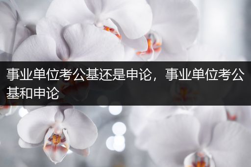 事业单位考公基还是申论，事业单位考公基和申论