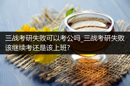 三战考研失败可以考公吗_三战考研失败该继续考还是该上班?