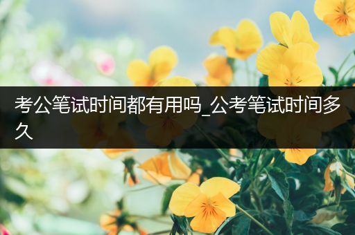 考公笔试时间都有用吗_公考笔试时间多久
