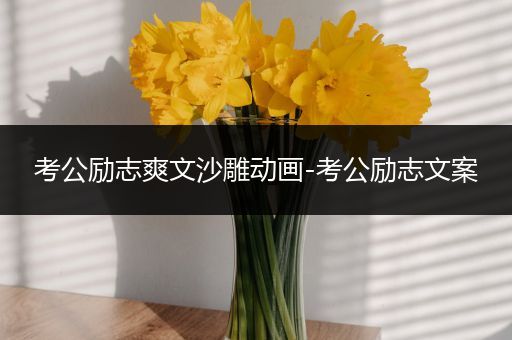 考公励志爽文沙雕动画-考公励志文案