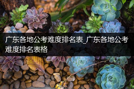 广东各地公考难度排名表_广东各地公考难度排名表格