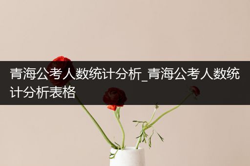 青海公考人数统计分析_青海公考人数统计分析表格