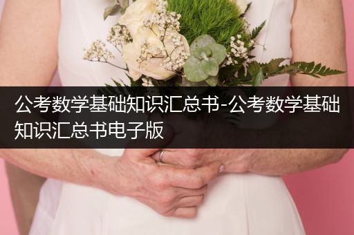 公考数学基础知识汇总书-公考数学基础知识汇总书电子版