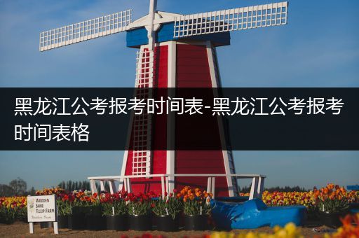 黑龙江公考报考时间表-黑龙江公考报考时间表格