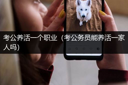 考公养活一个职业（考公务员能养活一家人吗）
