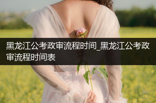 黑龙江公考政审流程时间_黑龙江公考政审流程时间表