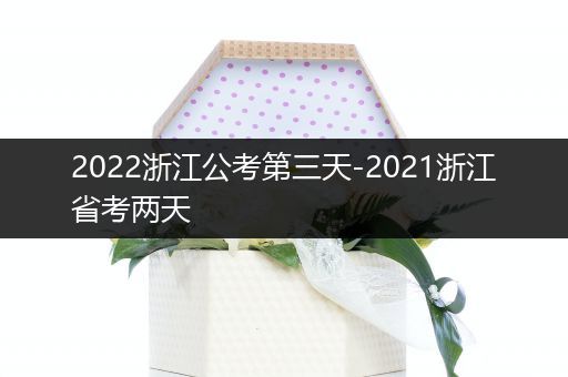 2022浙江公考第三天-2021浙江省考两天