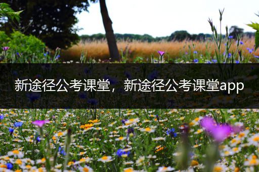 新途径公考课堂，新途径公考课堂app